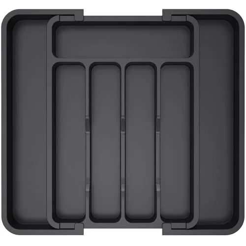 Lifewit Silverware Drawer Organizer, Expandable Utensil Tray for Kitchen, Adjustable Storage