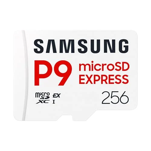 Samsung P9 Express microSD Express Card, 256GB microSDXC Memory Card, Up to 800 MB/s, for Nintendo-Switch &trade; 2, (MB MK256T/AM)