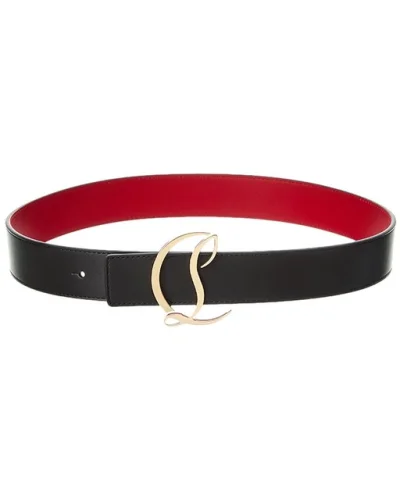 Christian Louboutin Logo Leather Belt Women's