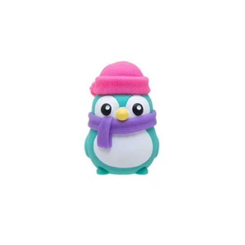 NeeDoh Polar Glow Penguin - Squishy Novelty Toy for Children 3+ with Crunchy Sound and Feel