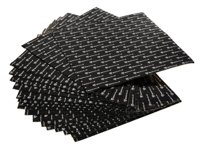 Rockville RockMat 50-25 50 Sq Ft 2.5MM 100 MIL Sound Vibration Deadener Car Kit