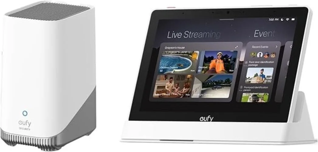 eufy Security Smart Display E10 Smart Home Hub 8" Control Panel & HomeBase S380