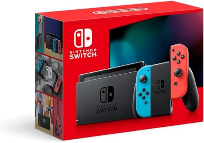 Nintendo Switch with Neon Blue and Neon Red Joy-Con - Free Shipping for Prime Members or Orders Over $35