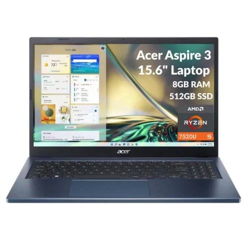 Acer Aspire 3 15.6" FHD Laptop Ryzen 5 8GB 512GB Radeon Refurbished