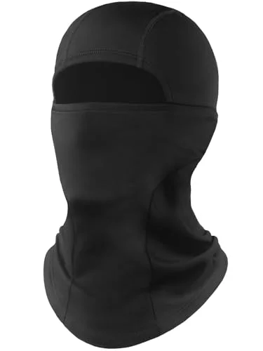 Fuinloth Ski Mask Balaclava Pro, Cold Weather Windproof Thermal Shiesty Motorcycle for Men/Women Black