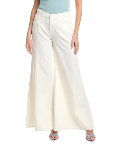 7 For All Mankind Willow Linen-Blend Ostuni Palazzo Wide Jean Women's
