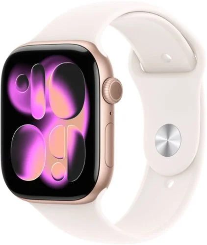 Apple Watch Series 11 (GPS+Cellular) 46mm Aluminum Case with Light Blush Sport Band - M/L - Rose Gold - (2025)