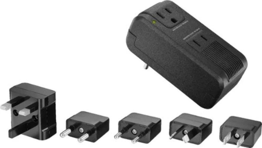 Insignia&trade; - Travel Adapter and Converter - Black