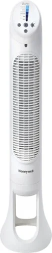 Honeywell - QuietSet 5-Speed Oscillating Tower Fan HYF260W - White