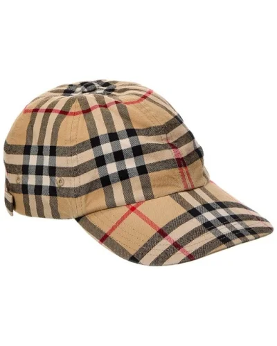 Burberry Check Baseball Cap Women's  S