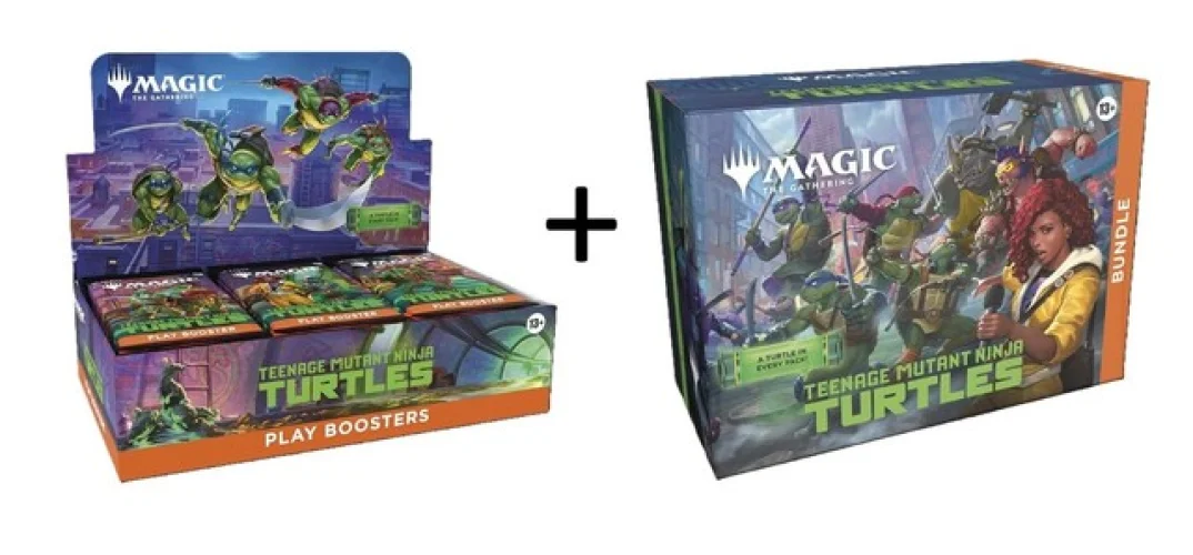 1x Play Booster Box + 1x Bundle Teenage Mutant Ninja Turtles TMT MTG 2/27