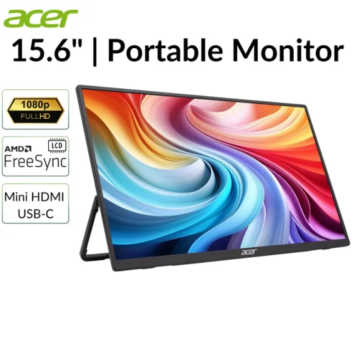 Acer PM161Q 15.6in Portable Monitor 1920x1080 250Nit 60Hz 5ms Refurbished