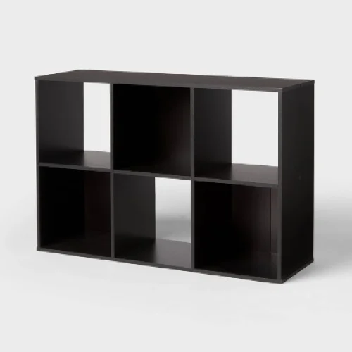 11" 6-Cube Book Shelf Black - Brightroom&trade;