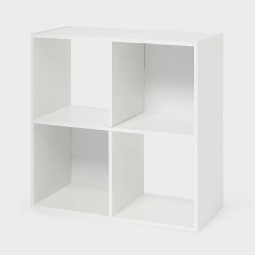 11" 4 Cube Book Shelf White - Brightroom&trade;