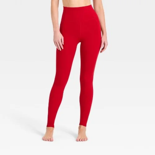 Women's Everyday Soft Ultra High-Rise Pocketed Leggings - All In Motion&trade; Dark Red M