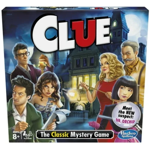 Clue Board Game, Mystery Game for Kids Ages 8+, Family Games for 2-6 Players (Walmart Exclusive)