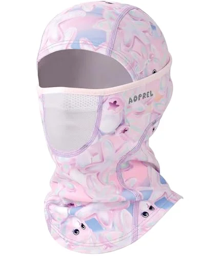 Kids Balaclava Ski Mask with Breathable Holes, Windproof Fleece Full Face Mask for Cold Weather
