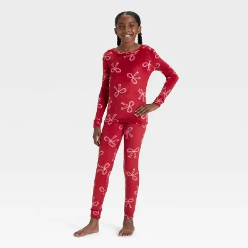 2pc Kids' Long Sleeve Snuggly Soft Pajama Set - Cat & Jack&trade; Red 6