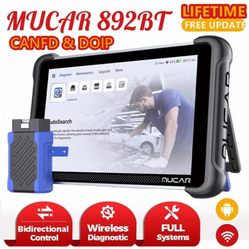 MUCAR E.CU Coding 892BT OBD2 Scanner Diagnostic Tool Bidirectional Full Systems