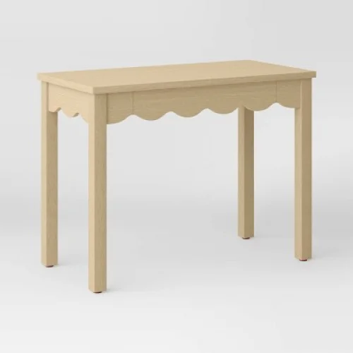 Wavy Writing Desk with Drawer Natural - Room Essentials&trade;