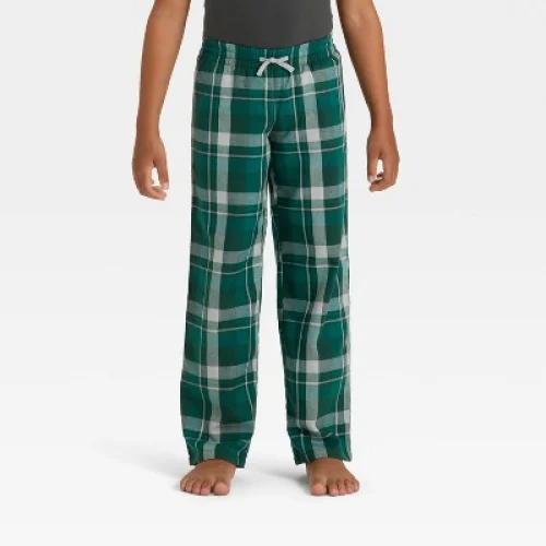 Boys' Plaid Pajama Pants - Cat & Jack&trade; Green M