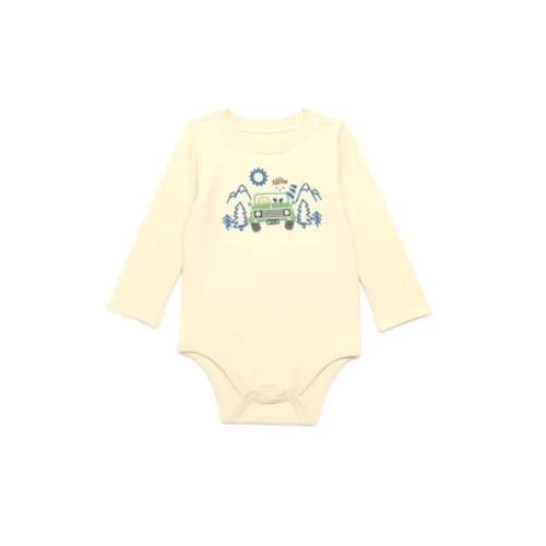 Garanimals Baby Boy Graphic Bodysuit with Long Sleeves, Sizes 0M-24M