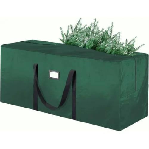 7.5 ft Christmas Tree Storage Bag , for Big Artificial Xmas Tree,Holiday Trees, Green (50*16*20in)