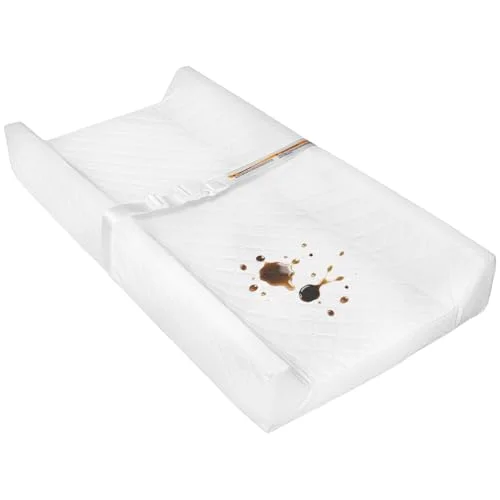 JVEOO Waterproof Baby Changing Pad, Non-Slip Wipeable Diaper Changing Mat with Safety Strap 32x16 Inch Infant Diaper Change Pad Suitable for Dresser & Table