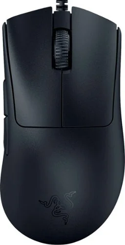 Razer - DeathAdder V3 Lightweight Optical Gaming Mouse with 8K Hz HyperPolling Technology - Wired - Black