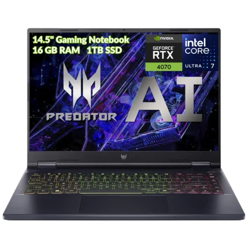 Refurbished Acer Predator Helios Neo 14" Gaming Laptop - Intel Ultra7, 16GB RAM, 1TB, RTX 4070