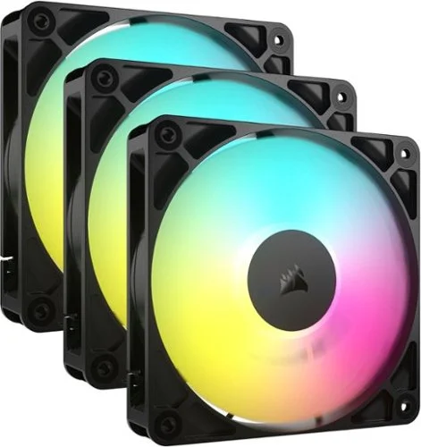 CORSAIR RS120 ARGB 120mm PWM Fans (3-pack) - Black