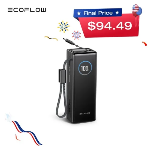 EcoFlow 170W Rapid Power Bank 25000mAh with Dual 140W USB-C Ports Compatible