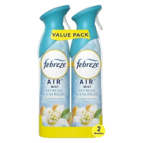 Febreze Air Freshener Spray, Odor-Fighting Room Spray, Refresh & Energize, 8.8oz, 2 Count