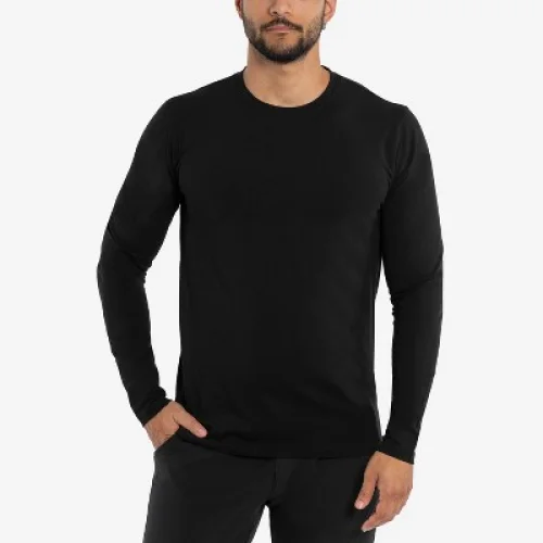 X RAY Men's Crewneck & Hooded Long Sleeve T-Shirt in BLACK Size Large
