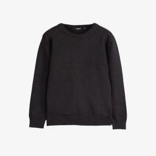 X RAY Boy's Basic Crew Neck Sweater in HEATHER CHARCOAL Size Large (10-12)