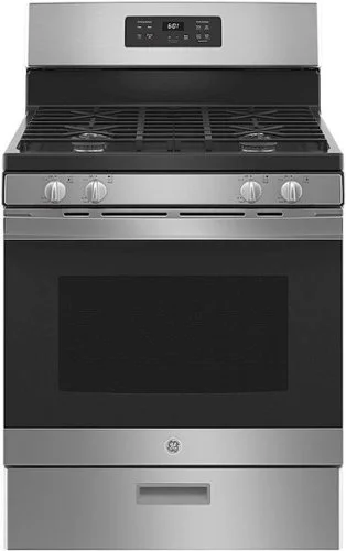 GE - 4.8 Cu. Ft. Freestanding Gas Range - Stainless Steel