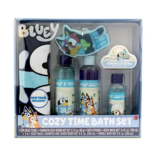 Bluey Cozy Time Bath Set, 6 Pieces
