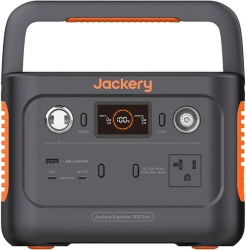 Jackery - Explorer 300 Plus Portable Power Station (288 Wh Capacity) - Black