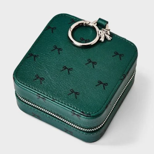 Girls' Bow Print Jewelry Organizer - Cat & Jack&trade; Green