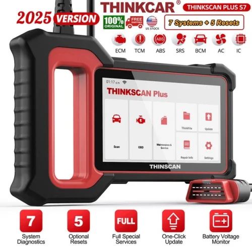 2025 Thinkscan Plus S7 Car OBD2 Scanner Auto Diagnostic Tool ABS SRS BCM IC AC