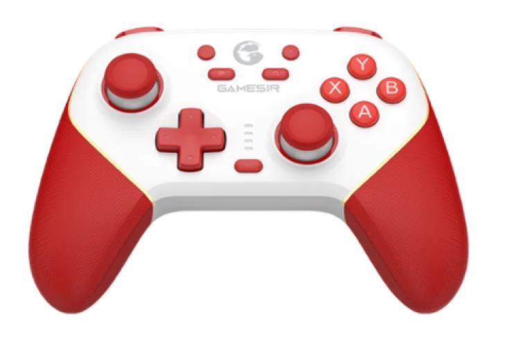 GameSir - Super Nova Wireless Gaming Controller Nintendo Switch & Switch 2/PC/iOS/Android, Hall Effect Stick/Trigger Charging Dock - Red/White