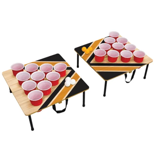 Portable Cup Pong, Outdoor Toss Game Set, for All Ages, by MinnARK