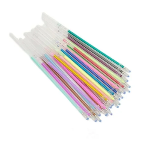 50% Off Clear! Season Gift 1ml 24/36/48 Color Flash Gel Pen Core 1.0mm Color Pen Diy Album Fluorescent Pen Wholesale