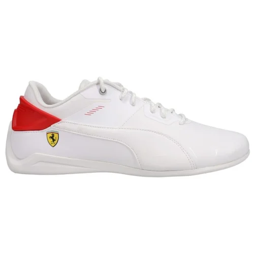 PUMA Scuderia Ferrari Drift Cat Delta Lace Up  Mens White Sneakers Casual Shoes