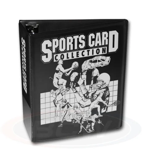 1 Case (12) BCW 3" Black Sports Card Collection Storage D-Ring Albums Binders