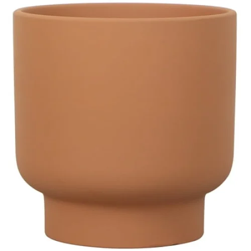 Mainstays Small 6in Diameter Round Terracotta Petra Terra Ceramic Planter