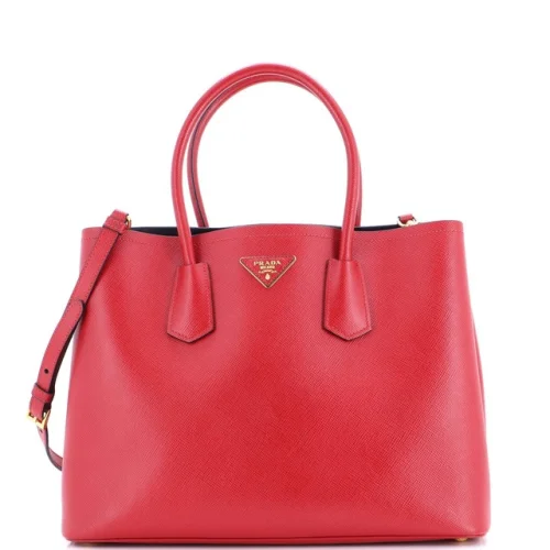 Prada Cuir Double Tote Saffiano Leather Medium
