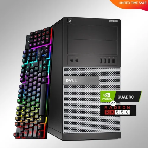 DELL Gaming PC Desktop Computer i7, Up to 32GB RAM, 2TB SSD, NVIDIA GeForce RTX/AMD