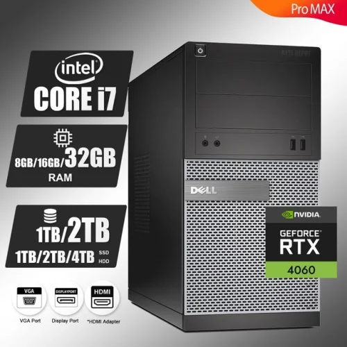 DELL Gaming PC Desktop Computer i7,Up to 32GB RAM 2T SSD NVIDIA GeForce RTX 4060