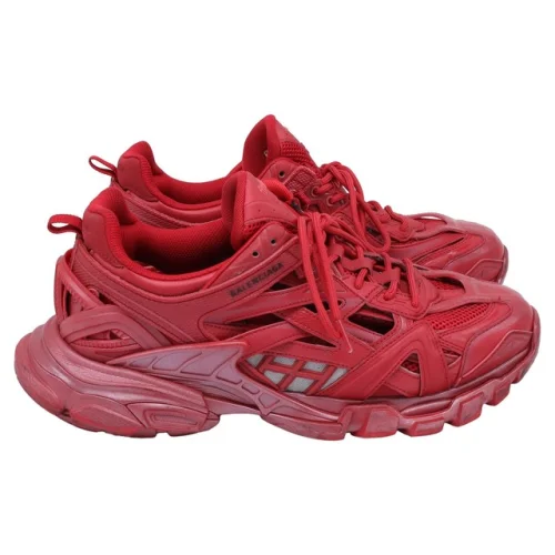 Balenciaga Track.2 Sneakers In Polyurethane Men Red Size 44
